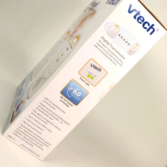 VTEC Safe & Sound Digital Audio Baby Monitor DM111 In orig box, 1000' Range - Picture 8 of 14
